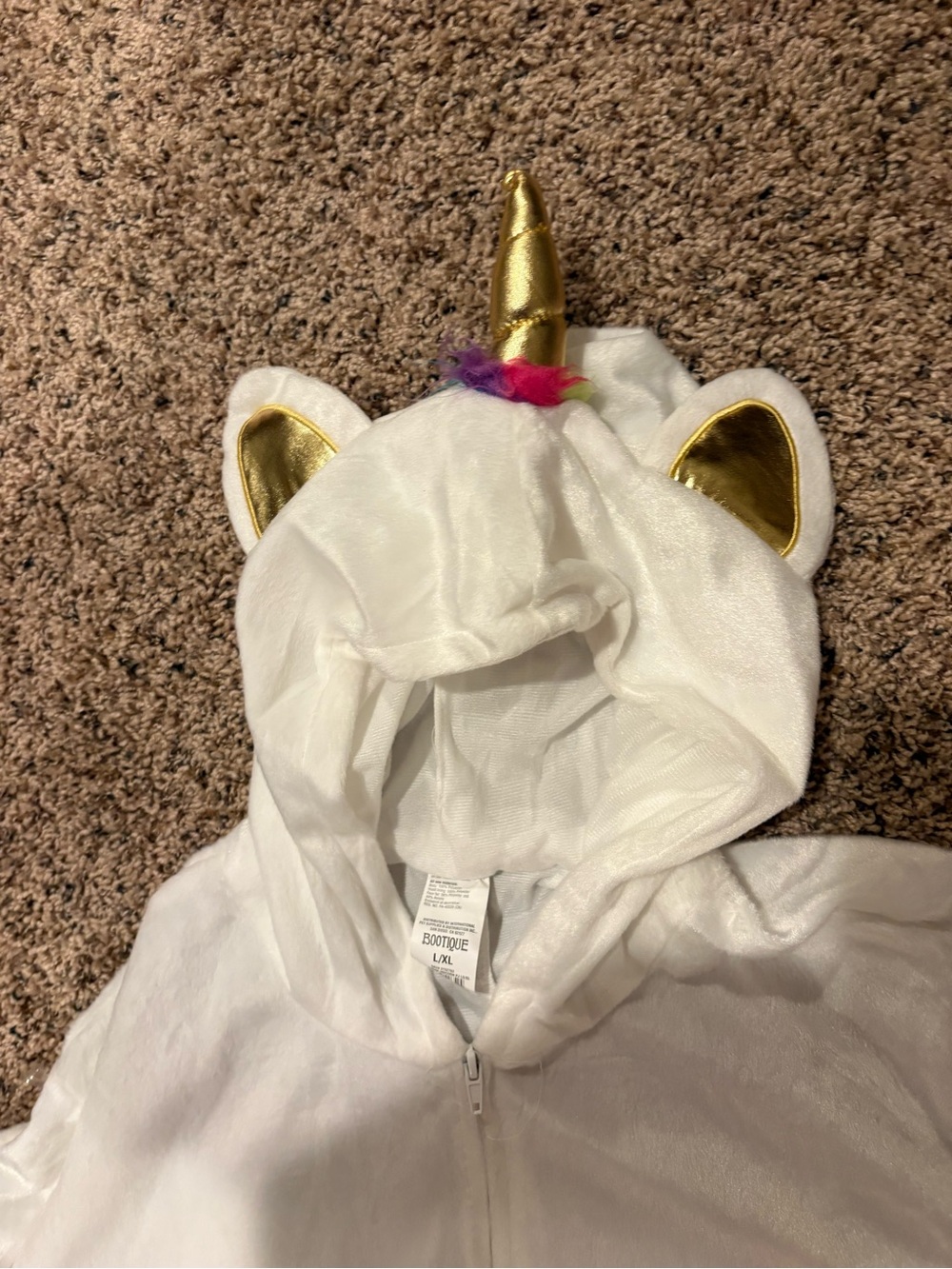 Bootique White Unicorn Onesie (Halloween)